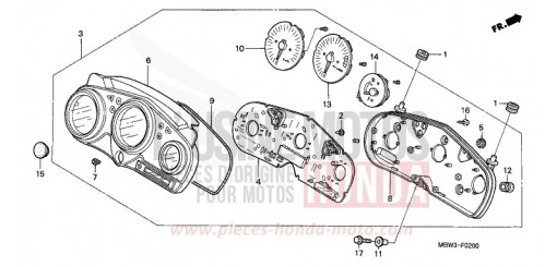 COMPTEUR (1) CBR600FY de 2000